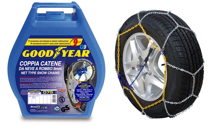 Catene da neve 9mm Omologate Misure Pneumatico 205//55R17 205-55-17 205 55 R 17