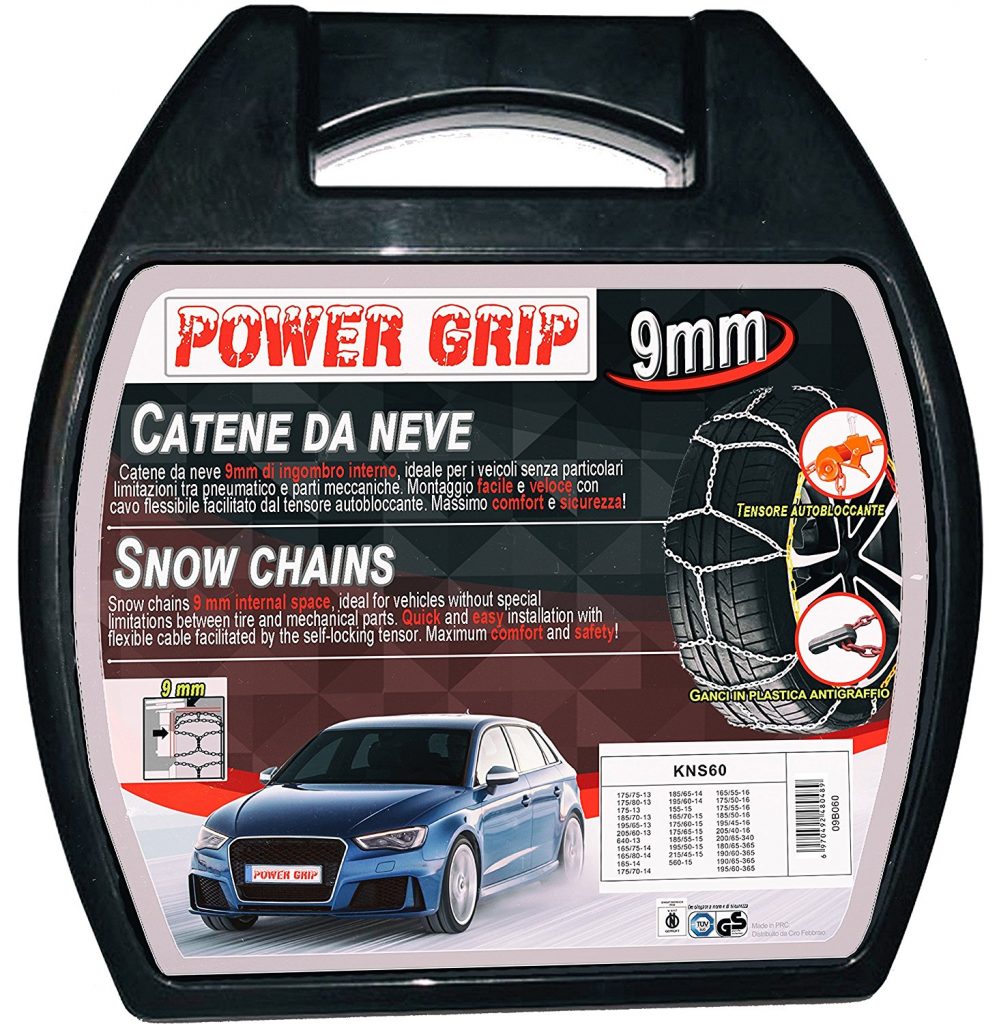 Catene da Neve Power Grip 9mm Gruppo 60 per pneumatici 175//65r15 Honda Insight