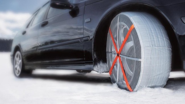 CALZE DA NEVE OMOLOGATE PNEUMATICI 195/55 R16 RUOTE GHIACCIO AUTO